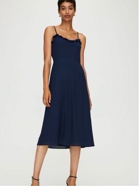 Aritzia Wilfred Philomene/Glade Dress in Pure Indigo 💙
